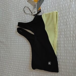 NWT Fila Two Toned Asymmetrical Sports Bra Size Small